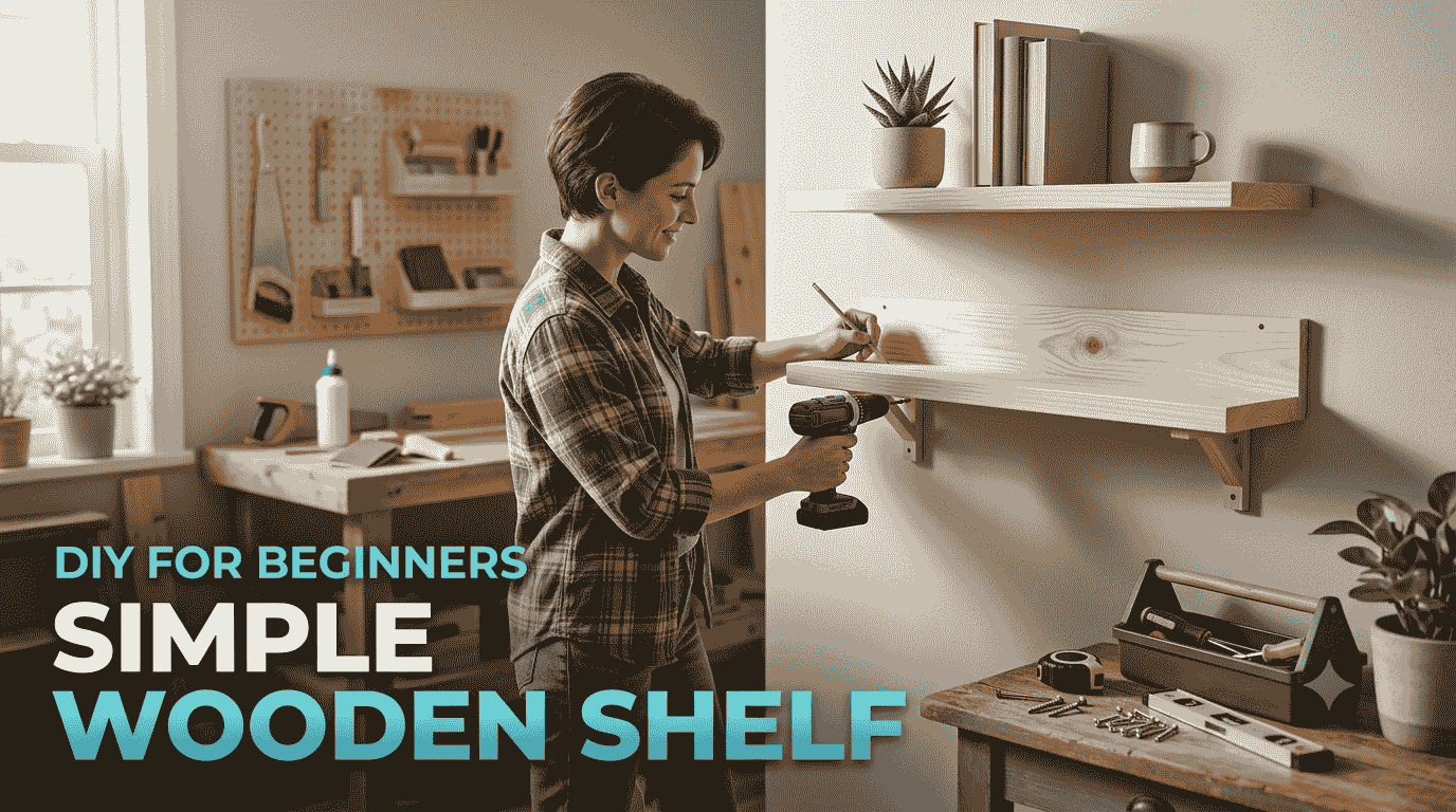 SEO Title Simple Wooden Shelf DIY for Beginners (A Weekend Build That Actually Works)